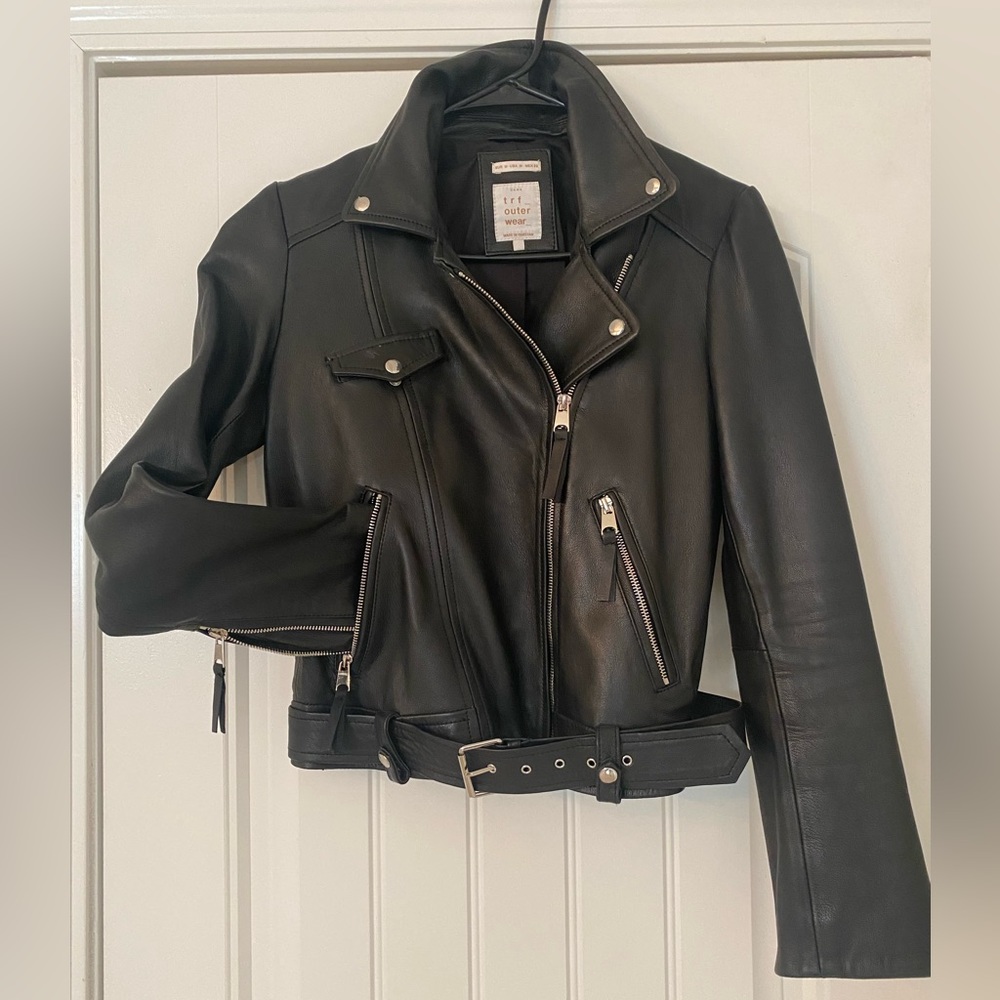Zara Trf leather jacket